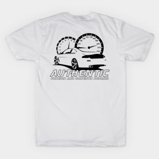 Authentic Auto Black Logo Back T-Shirt